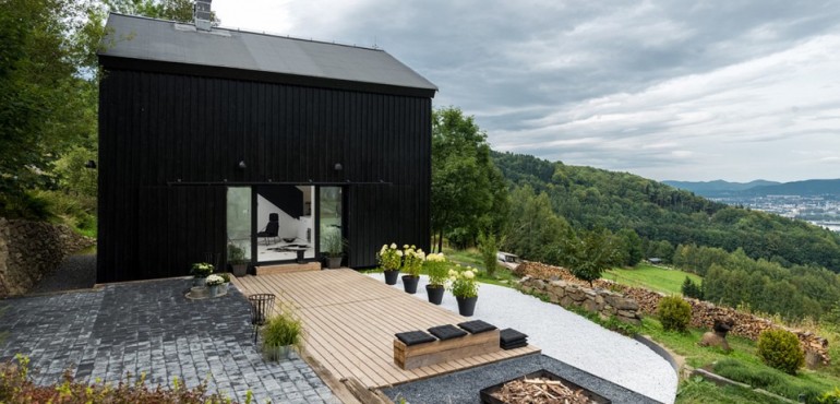 Черно-белый дизайн интерьера