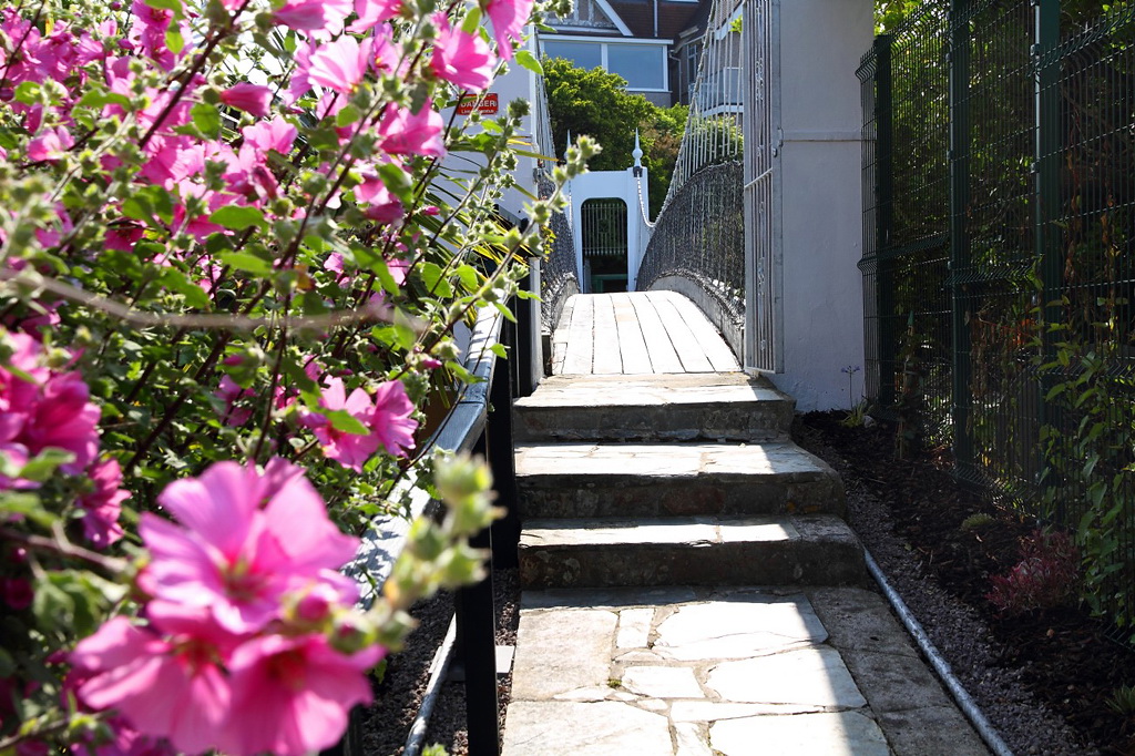 пешеходный мост вид с острова пешеходный мост вид с острова