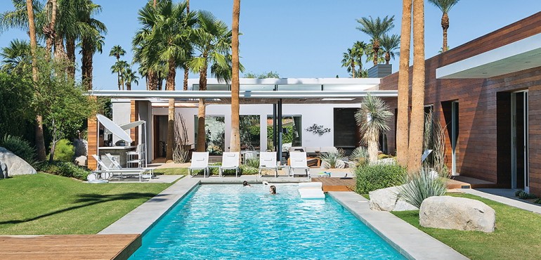 Дом Modernist Oasis в Калифорнии