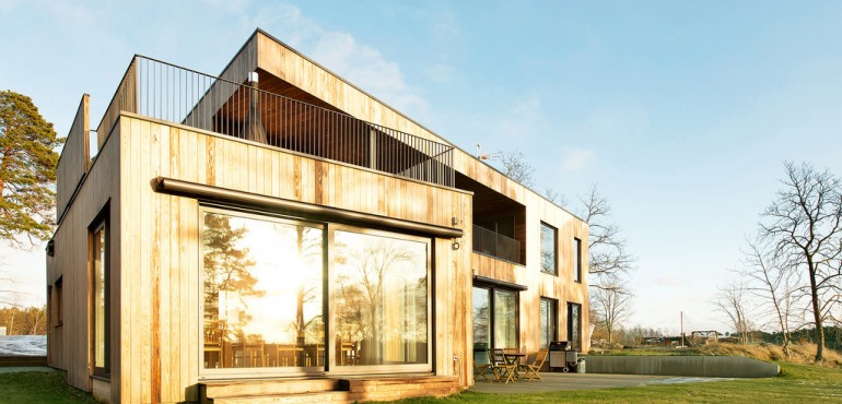 Шведский дом в живописной местности