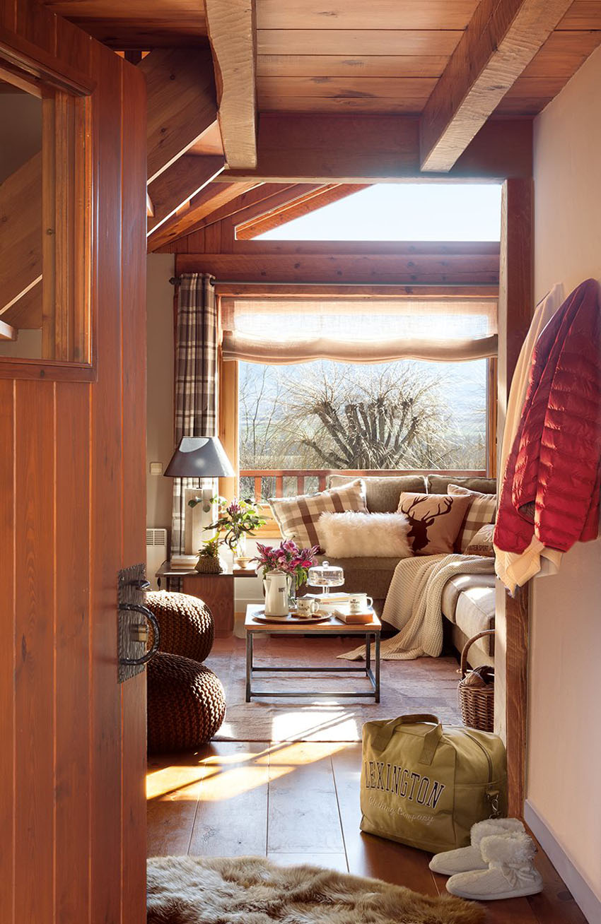 дизайн дома из бруса