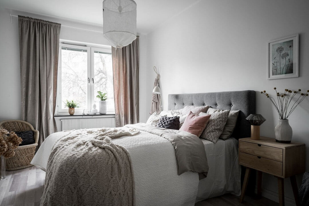 красивые шторы в спальню