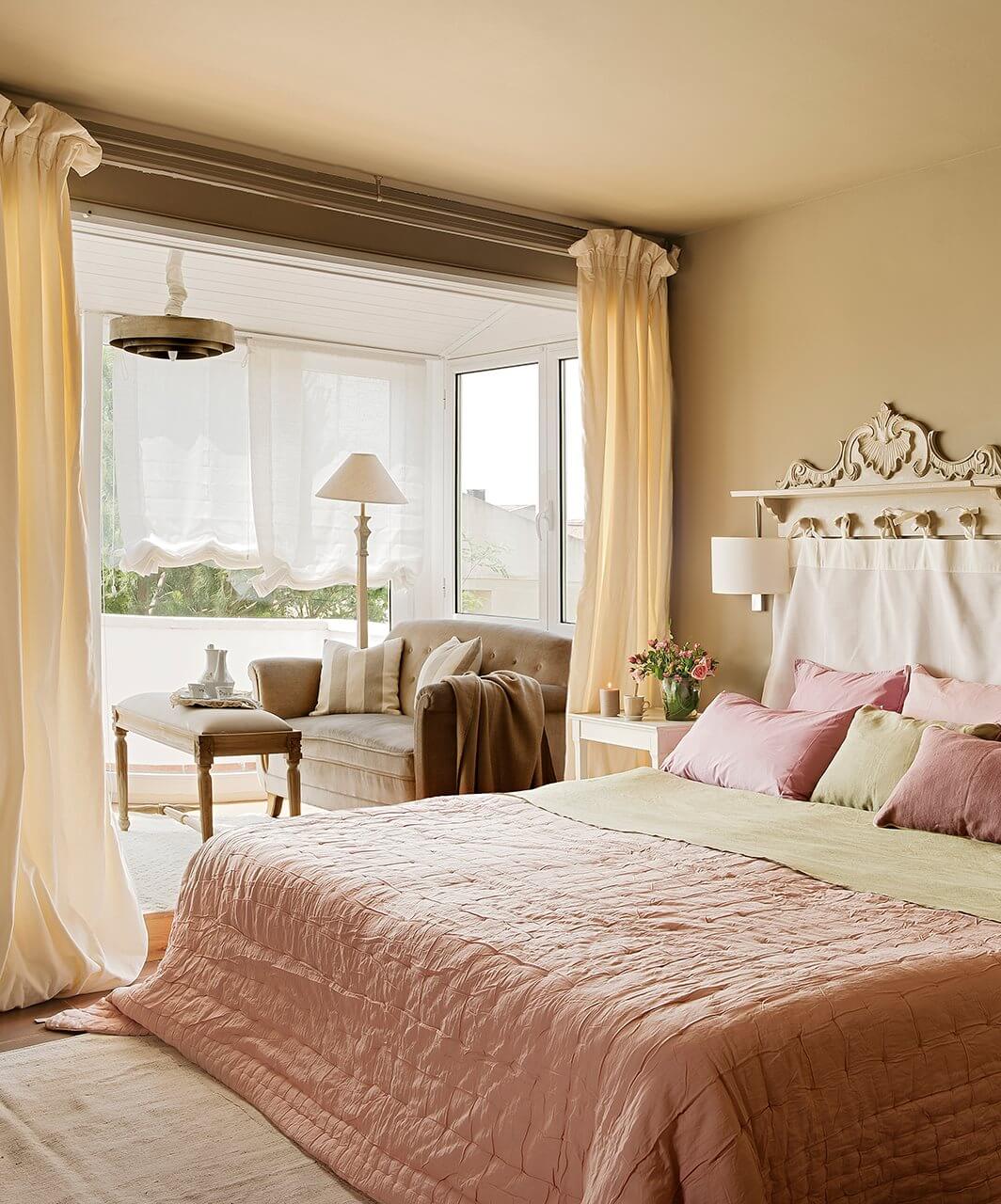 дизайн штор для спальни фото