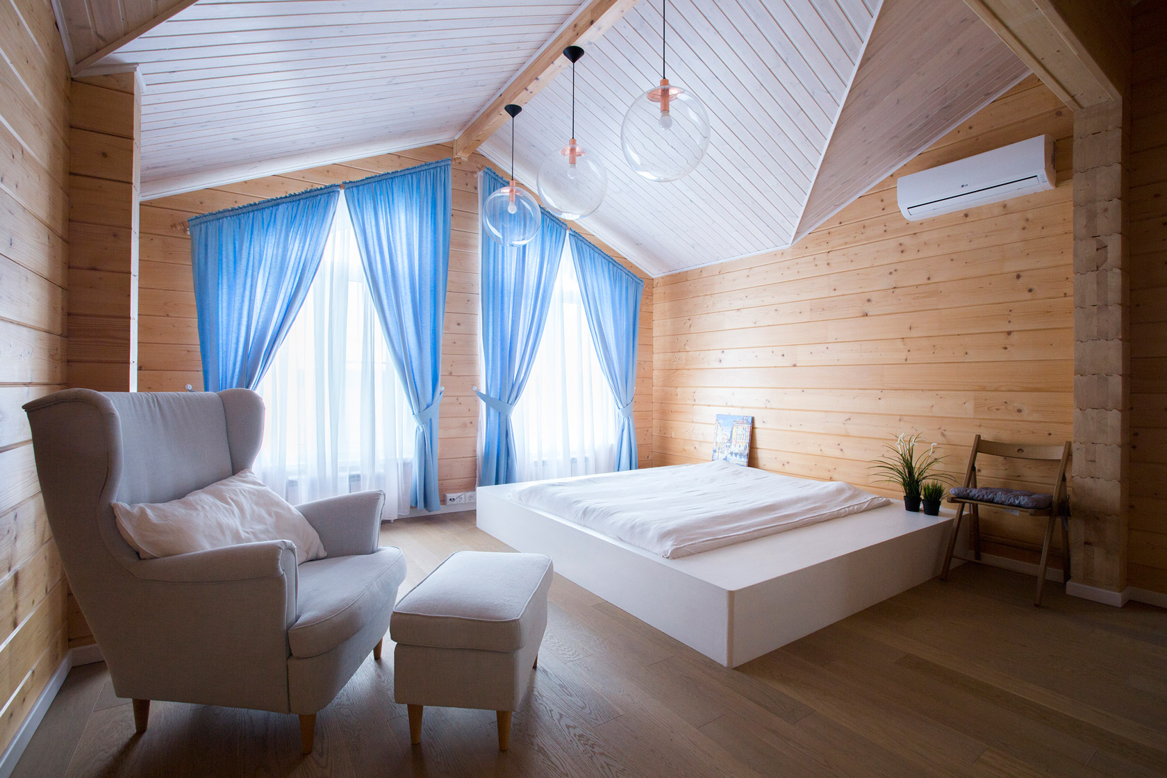 интерьер деревянного дома фото