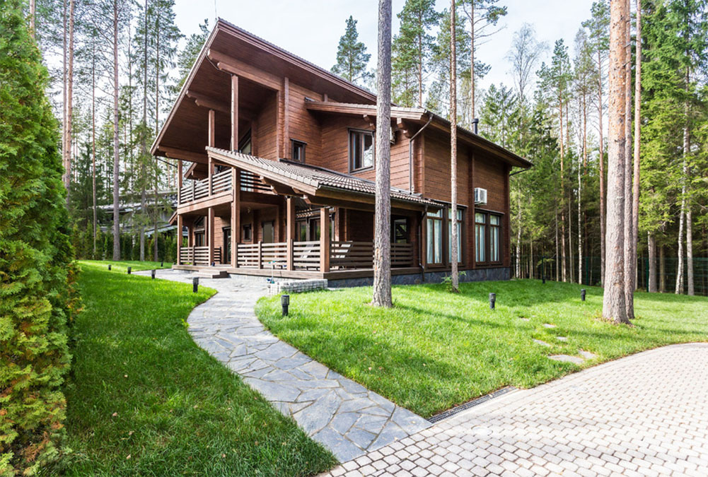 Стильный фасад загородного дома: 15 фото