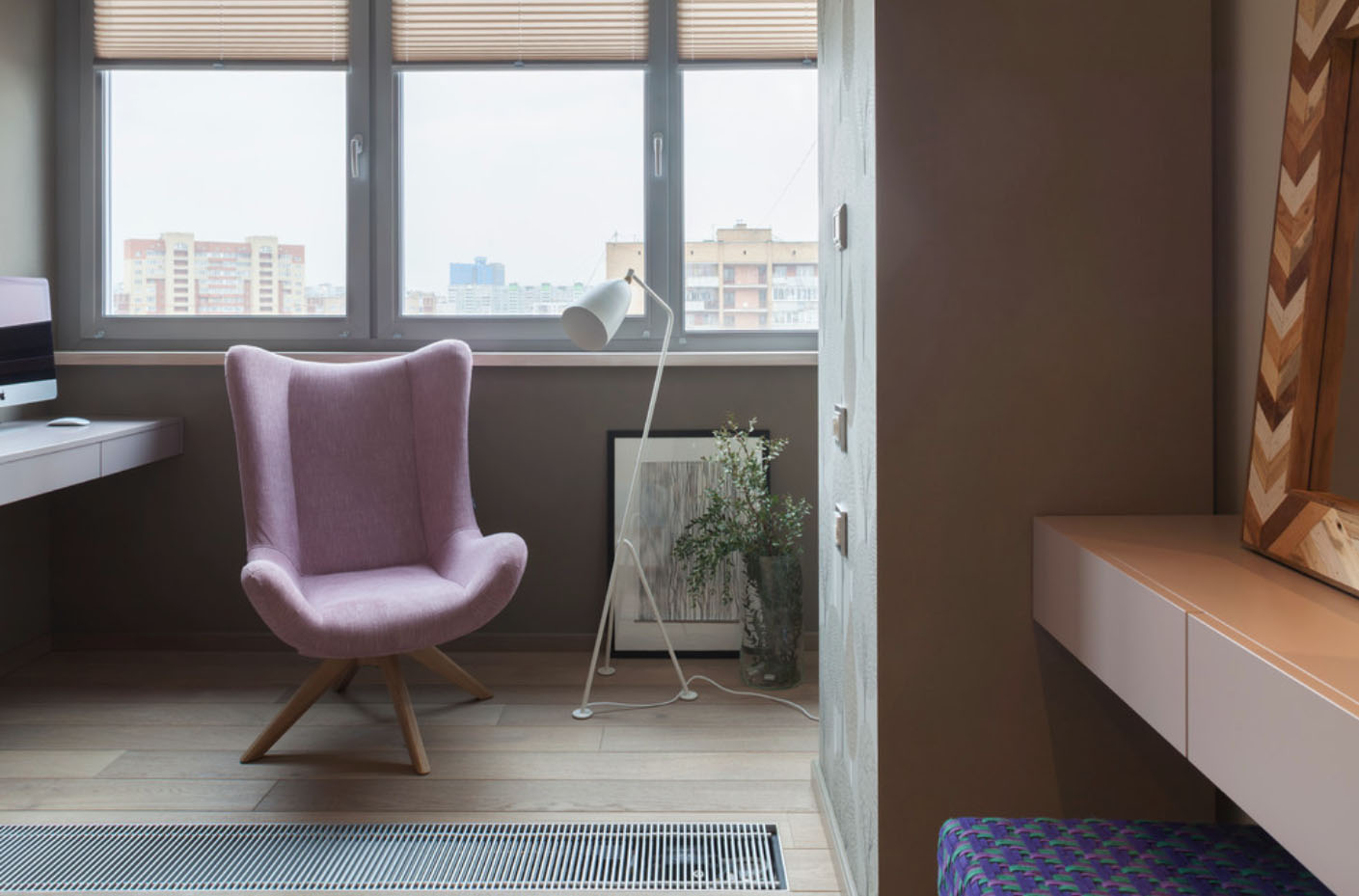 дизайн спальни с лоджией