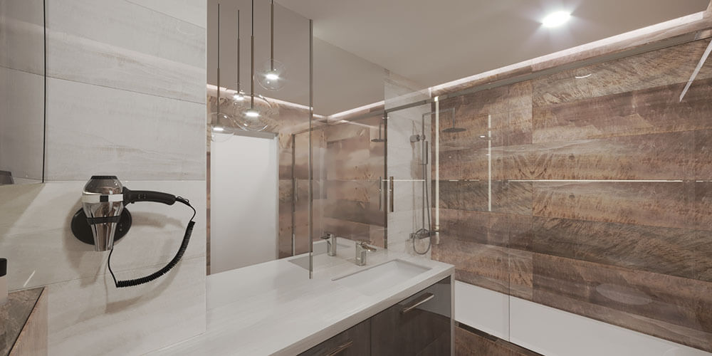 интерьер ванной комнаты