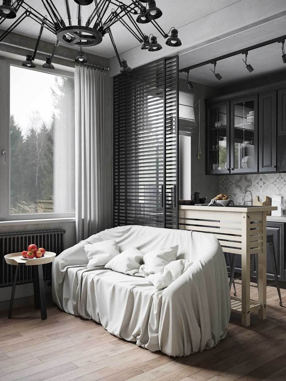 Кухня в стиле лофт