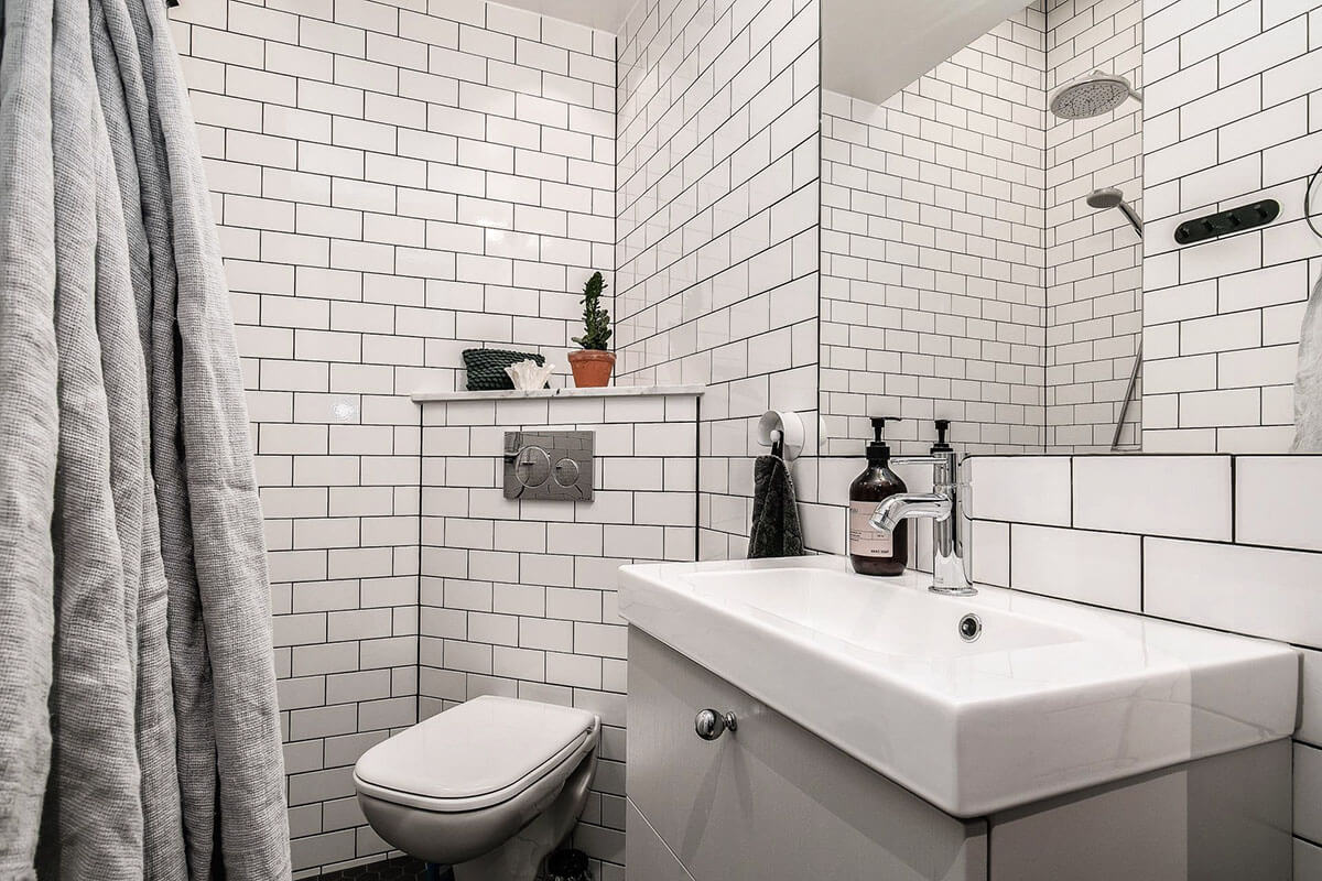 Ванная в скандинавском стиле Ванная в скандинавском стиле