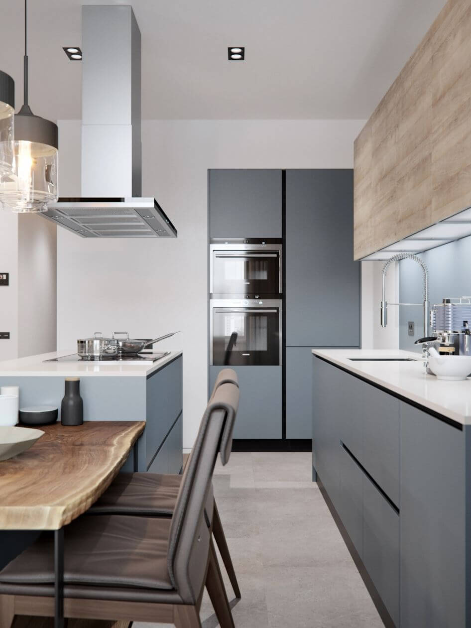 ремонт кухни длинной и узкой