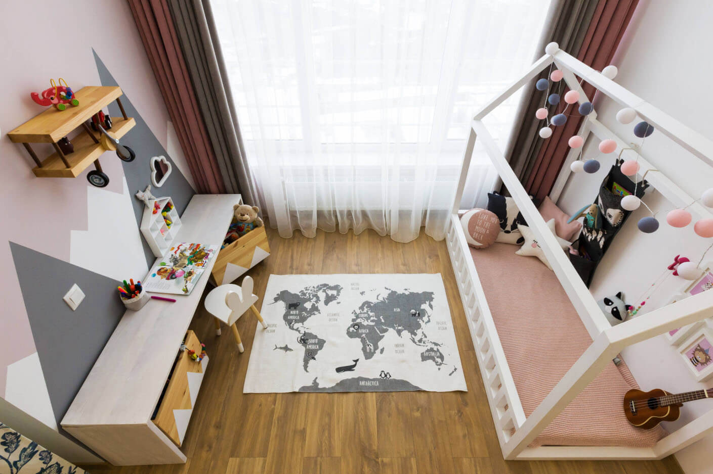 дизайн однокомнатной квартиры для семьи с ребенком